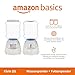 Amazon Basics 2 Stück, Hundefutter- und Wasserspender, Futter- und Wasserspender für Haustiere, Größe S, Klar, Grau