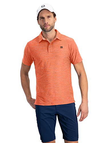 Image of Three Sixty Six Golf Shirts for Men - Dry Fit Short-Sleeve Polo, Athletic Casual Collared T-Shirt
