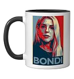 Pam Bondi Portrait Ceramic Mug, Black/White