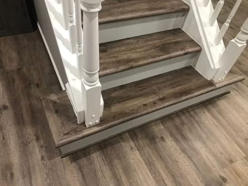 Tread-Match™ Custom Vinyl Stair Treads And Nosings | Made From Material Right Out Of The Box | Waterproof, Scratch Resistant | Easy Diy Install | Hazelnut Maple (48" X 3.5", Square Nosing) #TOP4