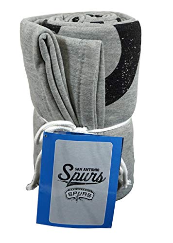 Northwest San Antonio Spurs Distressed Look 54x84 inch Sweatshirt Material Throw Blanket