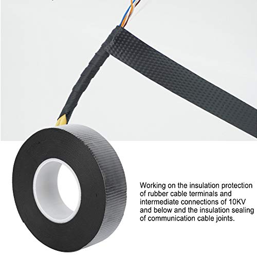 Image of Aladeno 2pcs Electrical Insulation Tape Rubber Electrical Tape 0.8mmx22mmx5yd Insulation Tape High Voltage Self Amalgamating Tape Waterproof Electrical Tape Self Adhesive Tape, Aladenohq8tkzgw43
