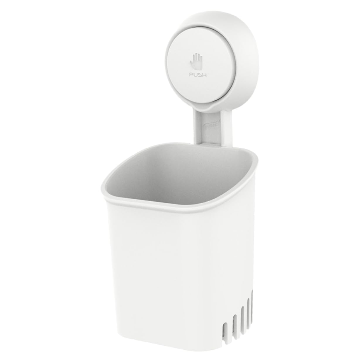 HEALLILY 3 Pezzi Portaspazzolino da con Ventosa per Bagno Organizer per Spazzolini e Design con per Dentifricio e Scarico Adatto Superfici Lisce e Non Porose Materiale Resistente e