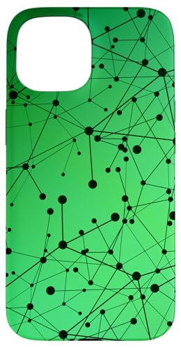 �O���[���J���[�̃l�b�g���[�N�ƃC���^�[�l�b�g�f�U�C���B �X�}�z�P�[�X iPhone 15 �p