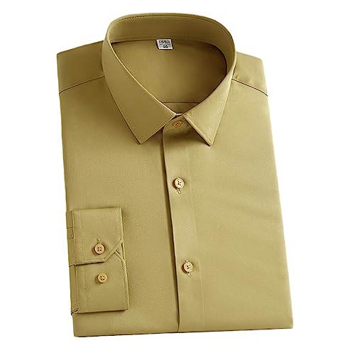 Chemise homme pour le bureau et sorties décontractées haut extensible uni