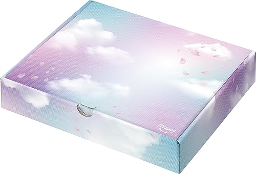 Maped Coffret d'Écriture Pastel 14 Pièces Crayons HB + Taille Crayon + Surligneurs + Feutres d'Écriture + Ciseaux 16cm + Gomme - vue 3