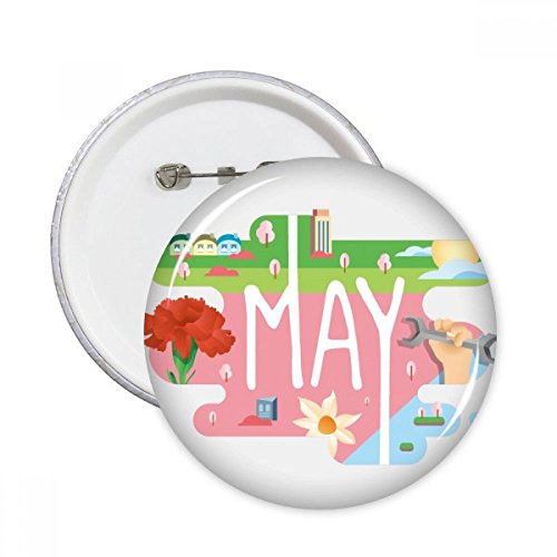 Bouton rond badge pins DIYthinker illustration multicolore XL pour décoration vêtement