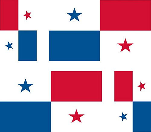 Akachafactory 4 x Autocollant Sticker Voiture Moto Valise pc Portable Drapeau Panama panameen