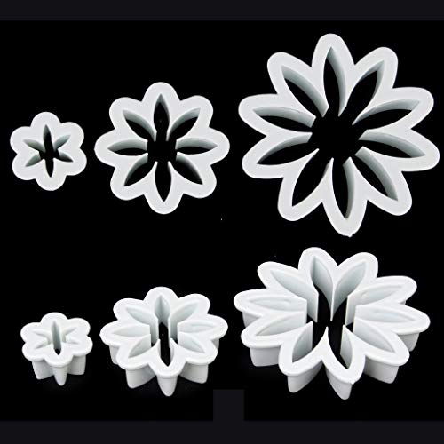 Image of Jamboree 47 Piece Fondant Cake Cookie Plunger Cutter Sugarcraft Flower Leaf Butterfly Heart Shape Decorating Mold DIY Tools