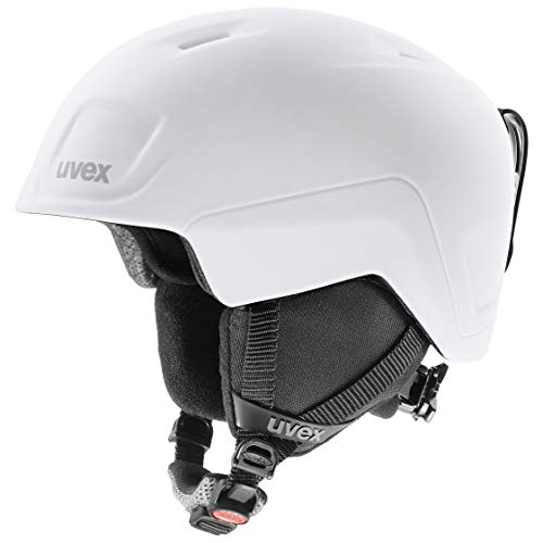 uvex heyya pro - extrem Leichter, sicherer Skihelm mit individueller Größeneinstellung für Kinder - White-Black matt - 51-55 cm