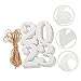 JECOMPRIS 48pcs 2023 2023 Card Tag Decoration Senior 2023 Supplies Toppers Glitter Grad Party New Year Decor Sign Hanging Decor New Year Home Decor Paper Signs Silver Rope