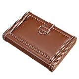 ZANZAN Humidor de Cigare en Cuir Humidor en Bois intérieur Portable Voyage Cigarh Humidor, Contient pour 4 cigares-Cadeau-Cadeau pour Hommes