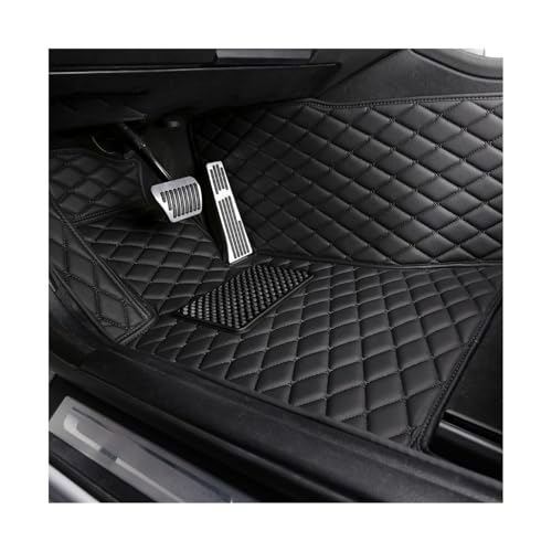Tapis de sol voiture en cuir de prestige sur mesure pour habitacle VW Golf 5 MK5 2004-2008