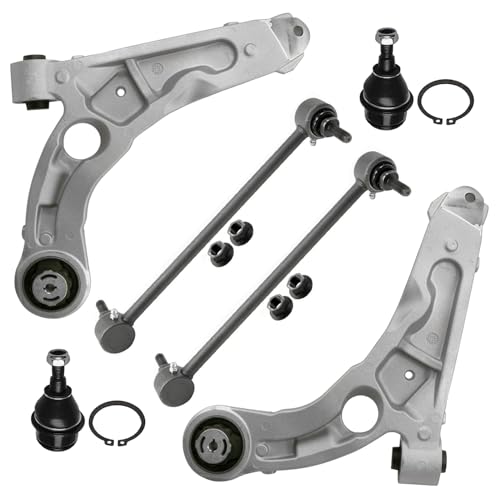 Image of Detroit Axle - FWD Front Lower Control Arms Kit for 2014-2018 Jeep Cherokee 2015 2016 2017, 2 Lower Control Arms Assembly, 2 Lower Ball Joints, 2 Sway Bar Links Replacement