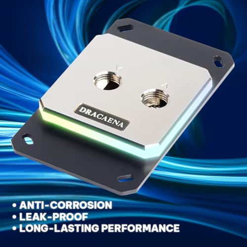 Bloque de agua para CPU AMD AM5 bucle de cobre completo con acabado premium ARGB 4