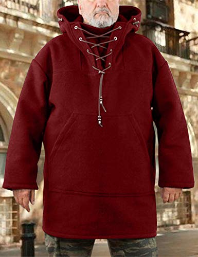 Winter Men's Leisure Jacket, Men's Wool Heavy Coat, Hooded Sweatshirt S-5XL2