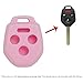 Keyless2Go Replacement for New Silicone Cover Protective Case for Remote Key Fobs with FCC CWTWB1U811 - Pink
