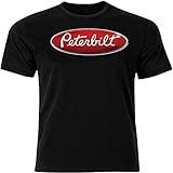 Not easily deformed Peterbilt Logo - Graphic Cotton T Shirt Black XL