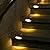SOLPEX Solar Deck Lights 12 Pack, Waterproof Led Lights for Outdoor Stairs, Step, Fence, Yard, Patio, and Pathway(Warm White)
