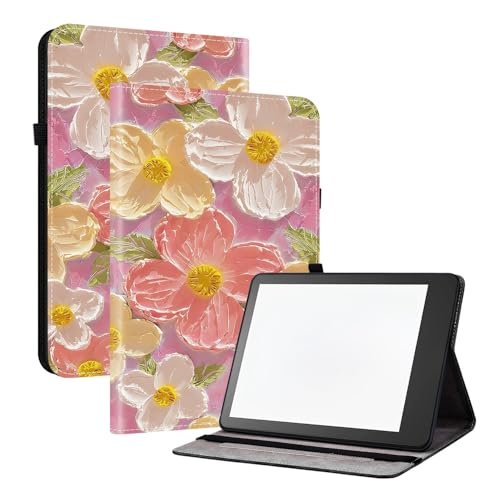 PSJ-N - Funda para Kindle Paperwhite (2021), 6.8 pulgadas, con ranuras para tarjetas, soporte para bolígrafo, soporte ajustable, múltiples patrones decorativos