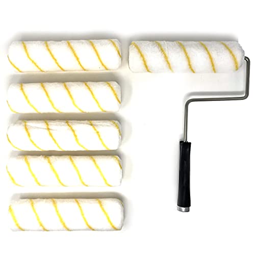 Allgala 6-Piece 9 Inch Shedless Paint Roller Cover With Roller Frame - Th10305 #TOP1