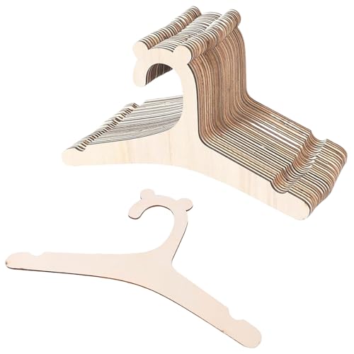 Perchas para bebés 30pcs 9x5in de Madera para niños pequeños de Madera.