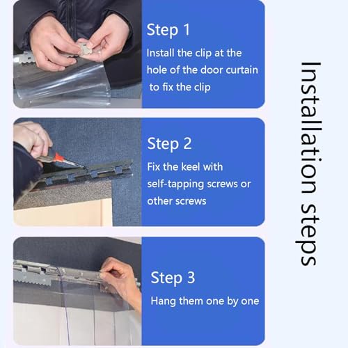Rideau en PVC transparent imperméable pour isolation de porte d'usine