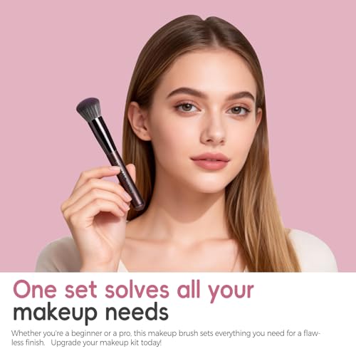 Image of BS-MALL 14 Pcs Professional Makeup Brushes Set with Travel-friendly Case - Perfect for Eyeshadow Brush & Foundation Brush for Liquid Makeup - Gift for Daily Use & Multi Purpose Application