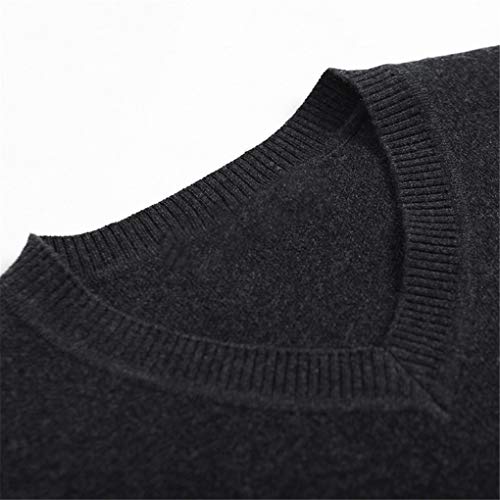 Jegsnoe Men Pullover Sweater V Neck Knitted Sweater Autumn Winter Jumper Knitwear2
