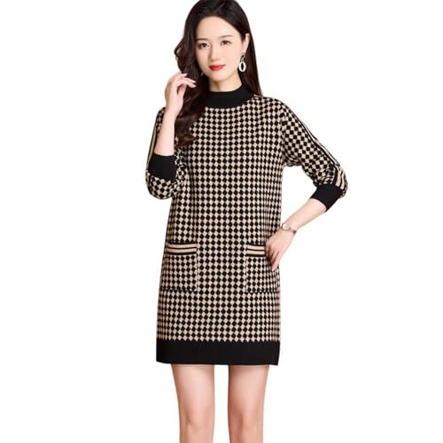 Robe mi-longue en laine tricotée contre le froid hivernal sans perdre votre élégance