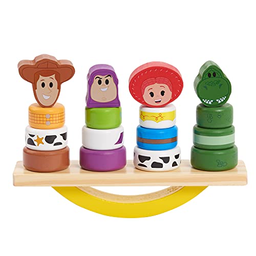 Disney Wooden Toys 68429 Toy Story Balance Blocks, 17-Piece Set Features Woody thumb #3