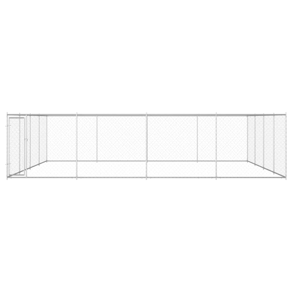Cuccia per cani in acciaio zincato, 760 x 760 x 185 cm, per esterni