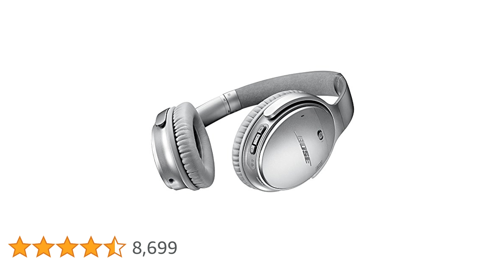 ヘッドホン BOSE QuietComfort 35 silver Bose ® QuietComfort 35 słuchawki bezprzewodowe srebrne