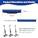 starEEl 4 Pack Replacement Brush Heads for Shark, Brush Heads for Shark Compatible with S8201, S8001, S7001, S7201 - Steam Mop Pads with Nylon, Deep Clean Hardwood & Tile Floors, Scratch-Free- (Blue)