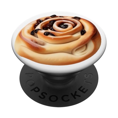 French Breakfast Raisin Bread Pastry - Pain Aux Raisins Secs PopSockets PopGrip Adhésif