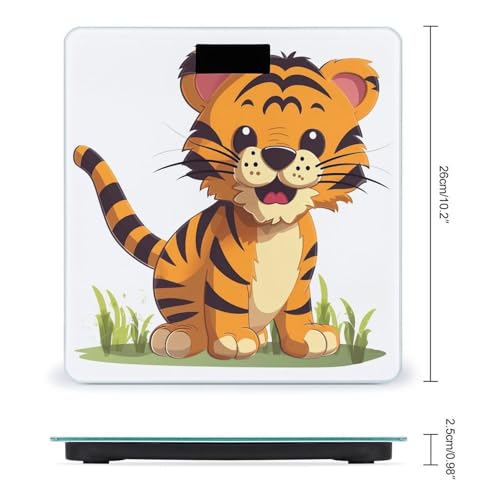Báscula digital de baño con capacidad 400lb y vidrio templado miniatura 2