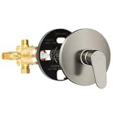 PULSE ShowerSpas 3001-RIV-PB-BN Tru-Temp Mixing Valve, Pressure Balance Rough-In Valve Trim Kit, Round, 1/2