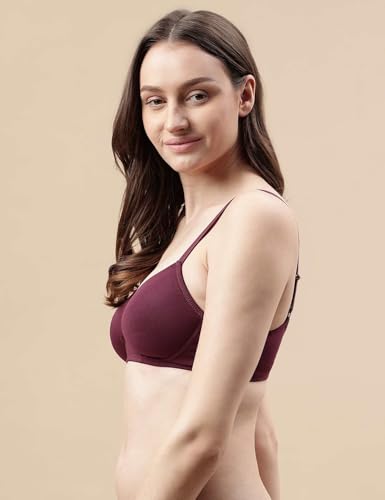Image of Marks & Spencer NW Solid OPP Bra Berry