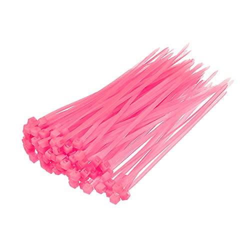 100pcs 2.5 * 100mm 2.5 * 150mm 2.5 * 200mm Self Locking Nylon Cable Zip Ties (Black 100Pcs,2.5X150mm)