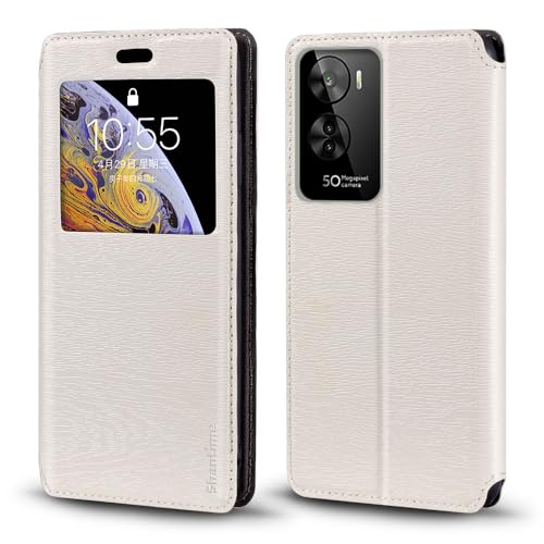 Custodia Flip con Finestra Compatibile con BQ 6761L Unit Display Visibile Chiusura Magnetica Invisibile e Slot CartaBianco pelle