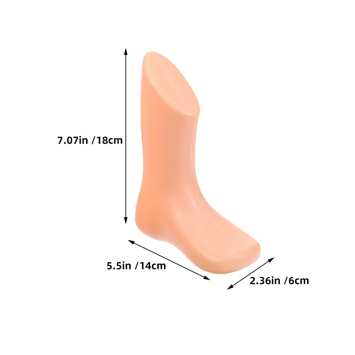 Housoutil 4Pcs Feet Models Display Stand Durable Sock Holder for Shoes and Booties for Store Home Use Skin Tone