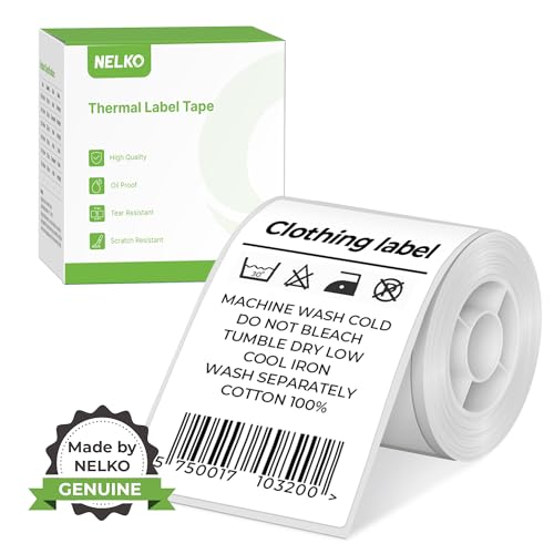 Thermal Labels for Nelko PM220 Label Maker, 2'' x 3.15'' (50x80mm) Thermal Sticker Label, Waterproof, Multi-Purpose Label Tape, 1 Roll of 100 Self-Adhesive Thermal Paper (White)