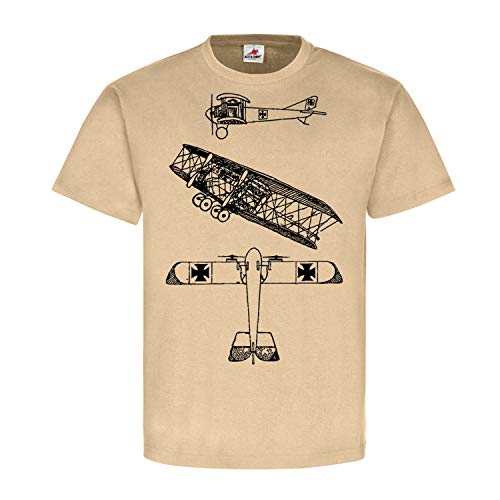 T-shirt Bomber allemand 1WK Copytec XX-Large beige pour passionnés de 14-18
