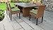 TK Classics LAGUNA-DTREC-KIT-6C-BEIGE Laguna Dining Set, Cilantro