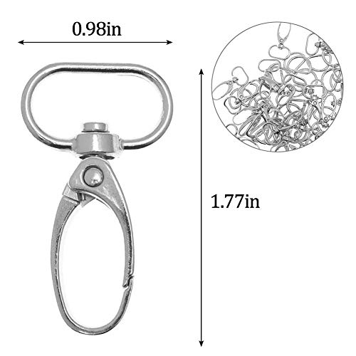 30 Stück Schwenk Karabinerhaken HakenKarabiner Karabinerhaken Mit Schlüsselring Haken Für Swivel Tasche Verschlüsse… – Bild 3