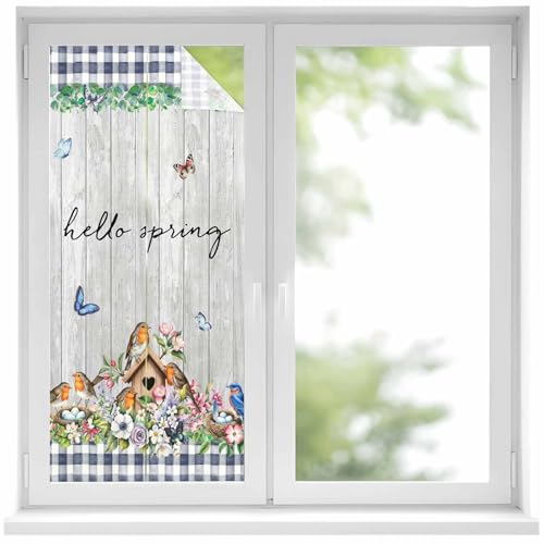 Película de privacidad para ventana gris claro 17.7x39.3 pulg miniatura 1