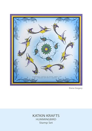 KatKin Krafts Clear Stamp Set-Hummingbird, 6 x 8 ins, Transparent - Image 4