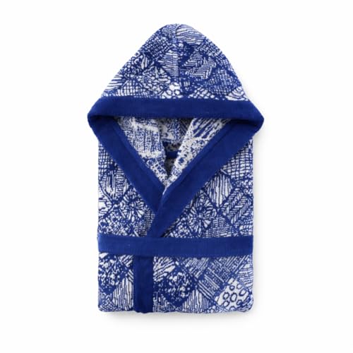 Top Towel Albornoz con capucha Steel Jacquard 100% Algodón 500 g/m² – Acabado Terciopelo, Alta Absorción y Tacto Suave