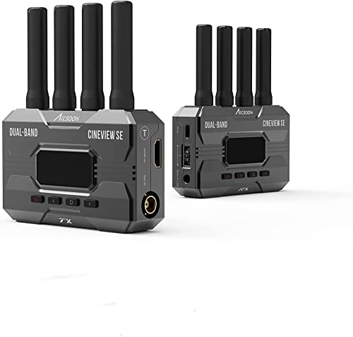 Accsoon CineView WIT04-SE Video Transmission Dual-Band SDI&HDMI Transmitter&Receiver 1200ft(350m) Range up to 4 Monitor Devices 2.4+5Ghz 1080p 60fps (SDI and HDMI TX&RX)