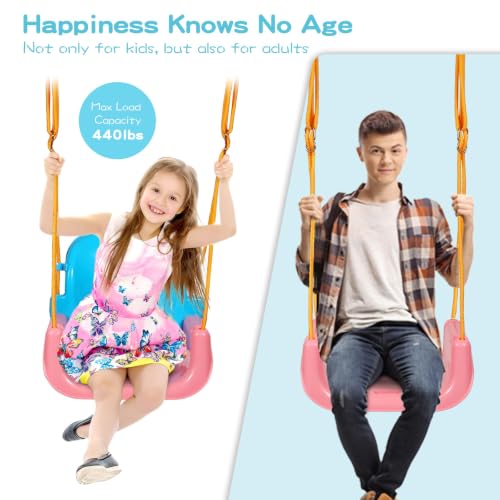Image of RedSwing 3-in-1 Swing Seat, Blue Pink Orange